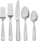 Hammered Flatware Set | Metallic | Stainless Steel | 20 PC | Vento