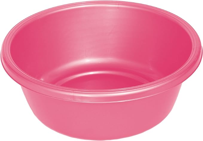 Plastic Wash Basin Pink 7QT YBM