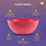 Plastic Mixing Bowl | Round | 8 Inch | Pink | YBM Home