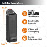 Ceramic Tower Heater 16.5" Tall Lasko