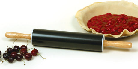 Nonstick Rolling Pin | 12″ Roller | Ergonomic Wooden Handles | Model 3088 | Norpro
