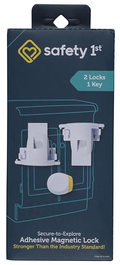 Adhesive Magnetic Lock 2PK 1 Key