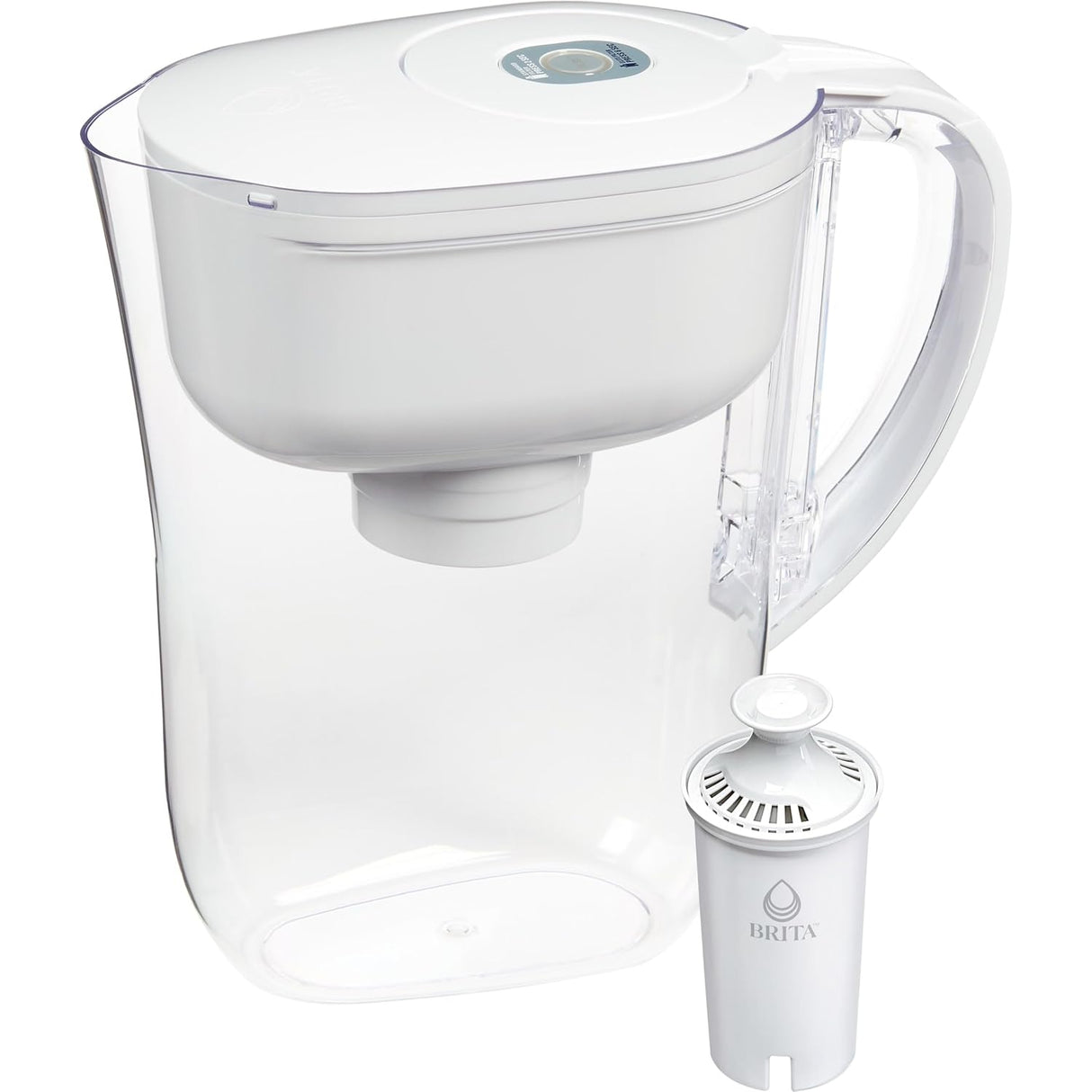 Brita Water Filter Pitcher | 10‑Cup | ‎White | BPA Free