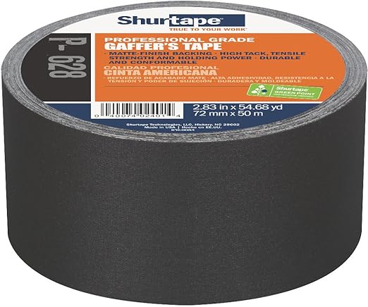 Shurtape Black Binding Tape | 55 yd