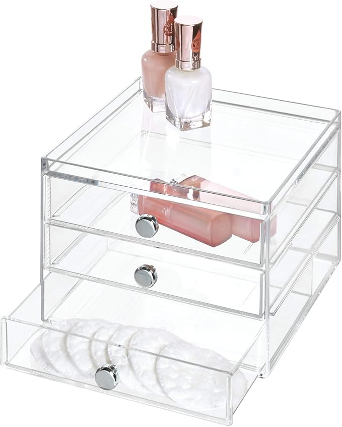 3 Drawer Slim Clear Inter Design