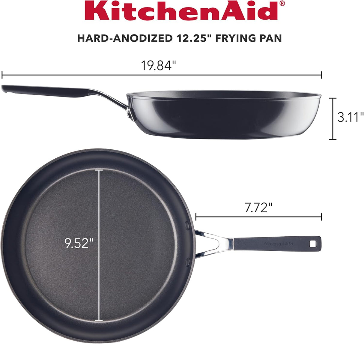 Fry Pan 12.5" Nonstick Kitchen Aid