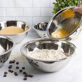 Deep Mixing Bowl | 16QT | Stainless Steel | Silver | YBM Home