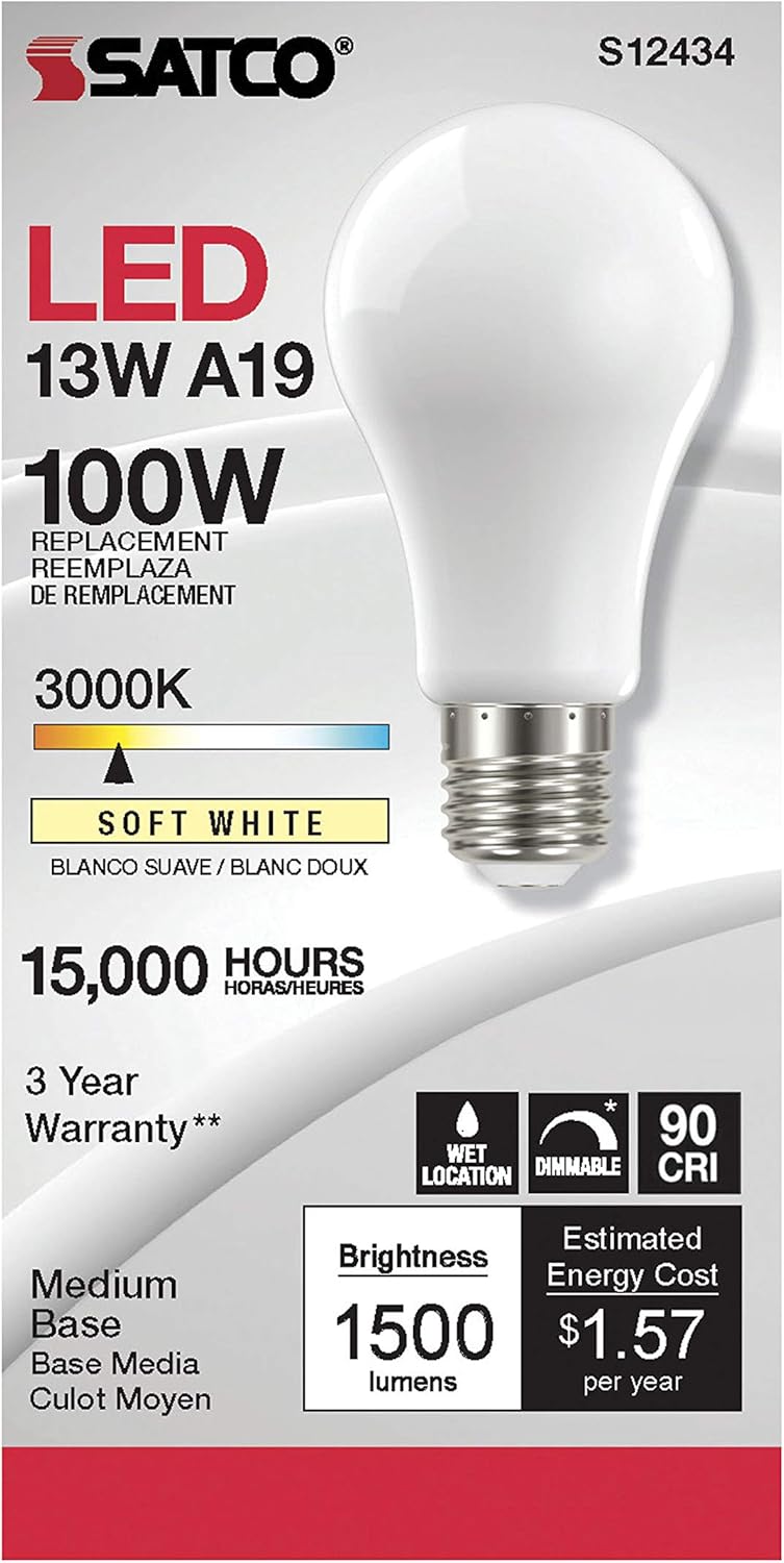 LED White Bulb 100W 3000K