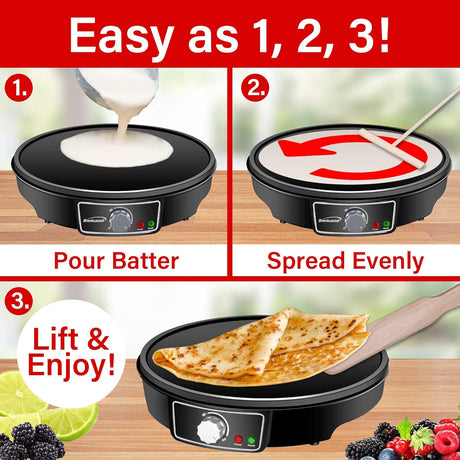 Crepe Maker & Griddle 12" Brentwood