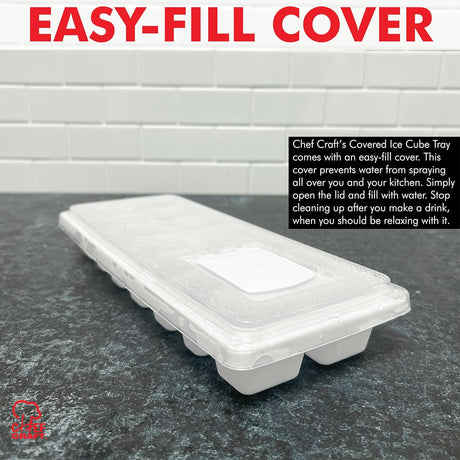 Covered Ice Cube Tray Chef Craft