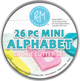 Mini Alphabet Cookie Cutter 26PC R&M International
