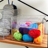 Storage Bin Clear 6" x 8" x 8" Inter Design