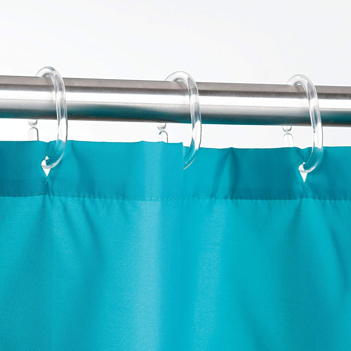 InterDesign Shower Curtain Hooks, Clear, Set of 12