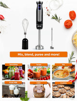 Commercial Chef Hand Blender SS 8 Speed
