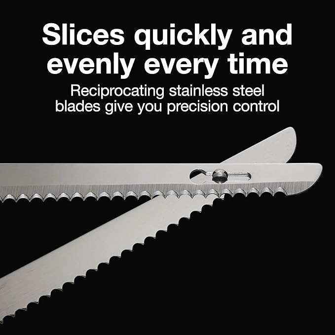 Proctor Silex Electric Knife | Serrated Blade | Model 74311 | White