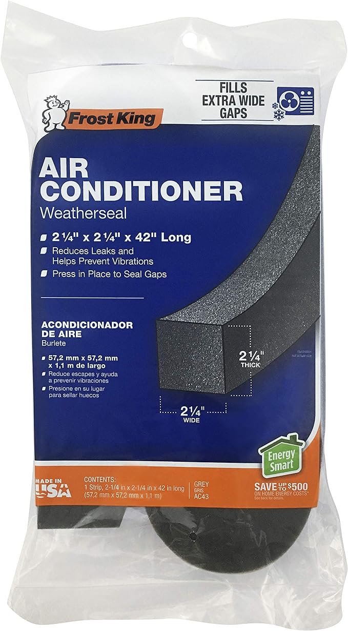 Air Conditioner WeatherSeal 2-1/4" x 2-1/4" Frost King