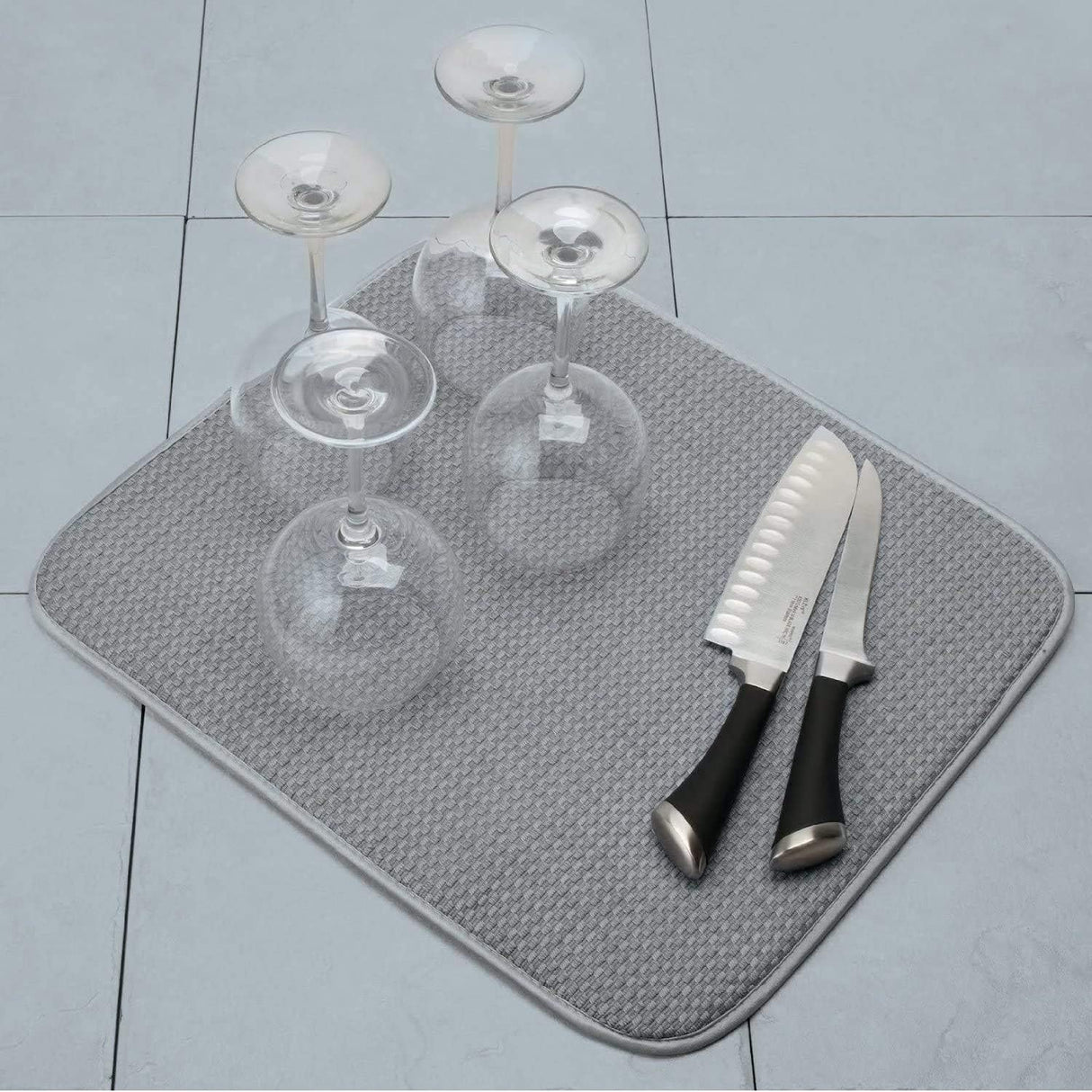 Microfiber Dish Drying Mat | 16" × 18" | Gray | Norpro