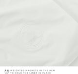White Shower Curtain 70x72