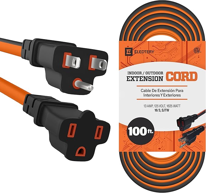 100' | Extension Cord | Out/Indoor | Electery