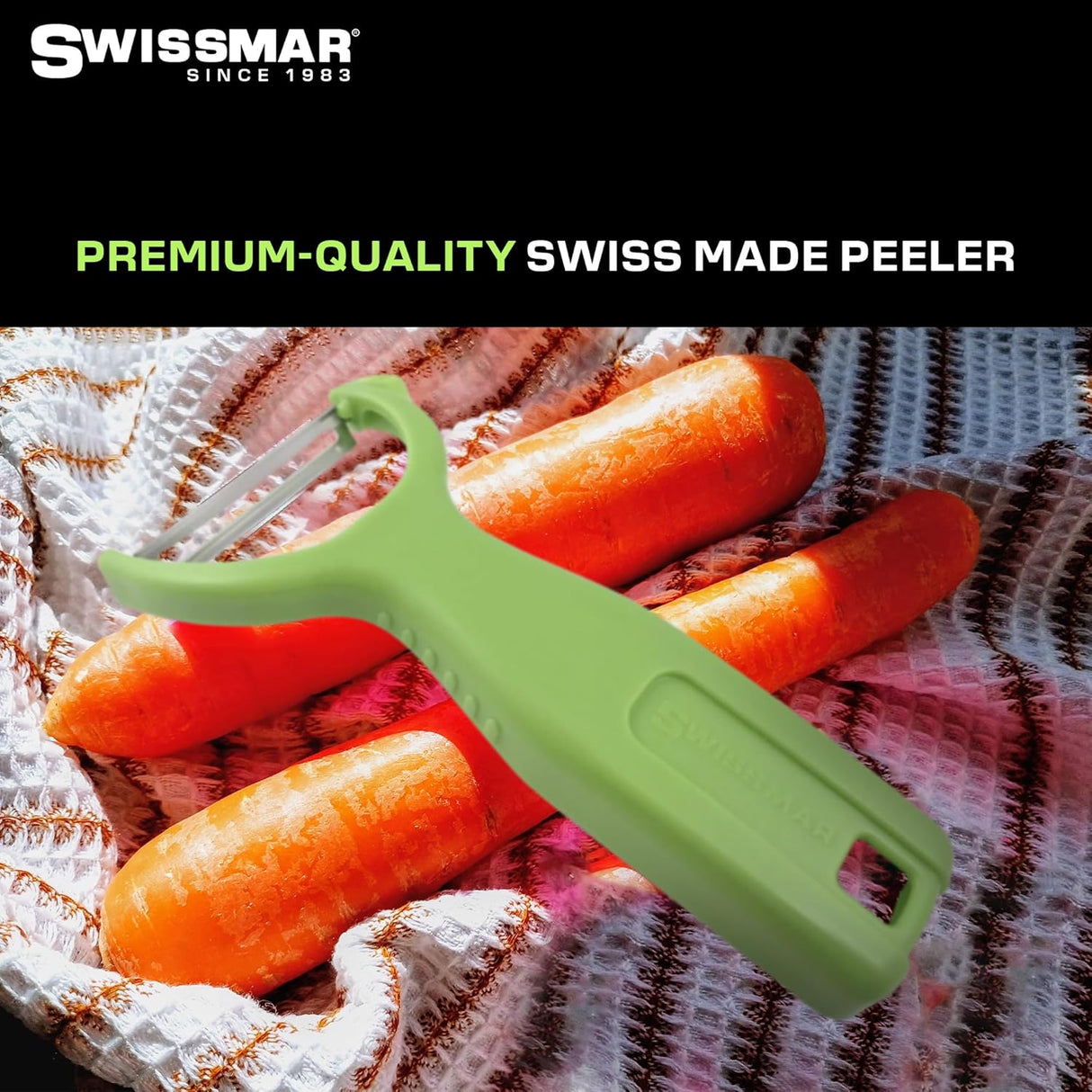 Y Peeler with Stainless Steel Scalpel Blade | Green | Swissmar