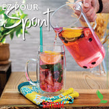 Glass Pitcher with Handle | 2.1 Qt | Cylinder | Simax
