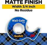 Wall-Safe Tape (3/4" x 18YD) Scotch