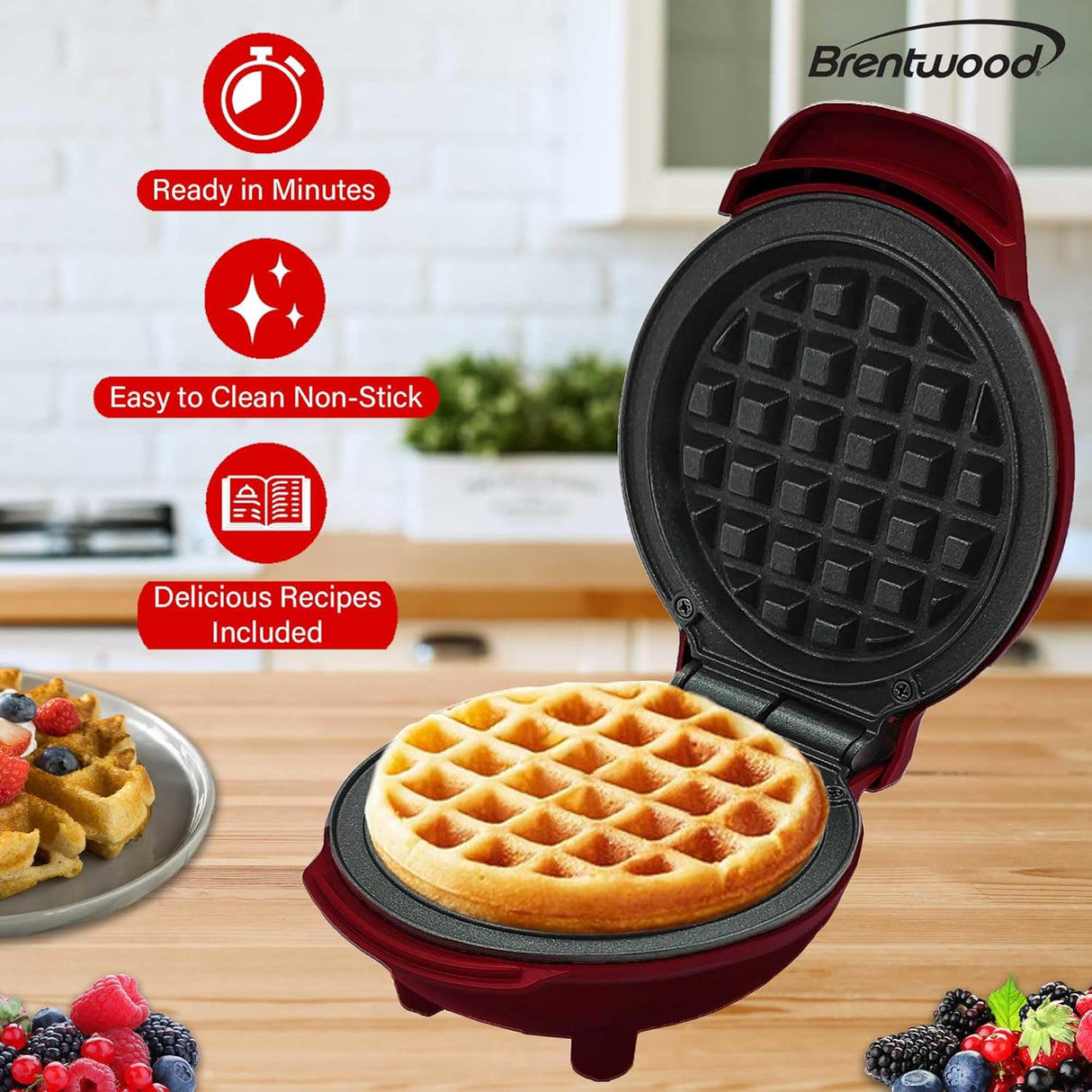Mini Waffle Maker 5" Brentwood