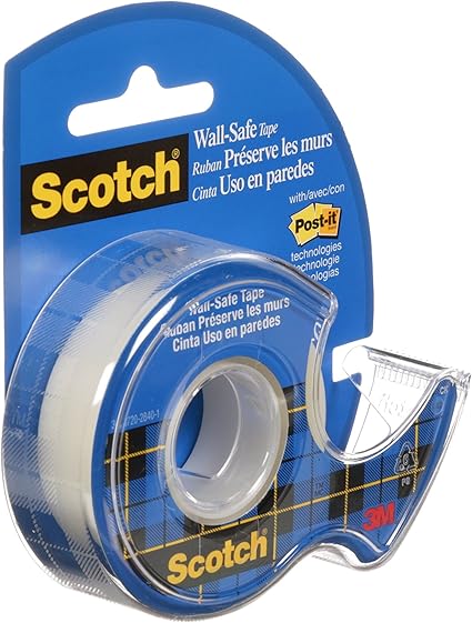 Wall-Safe Tape (3/4" x 18YD) Scotch