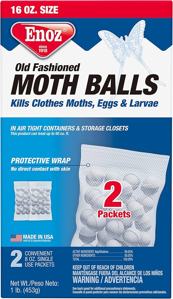 Moth Balls 2PK 8oz Enoz