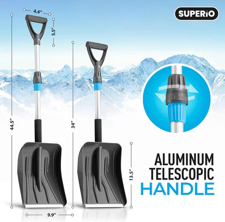Snow Shovel with Telescopic Handle