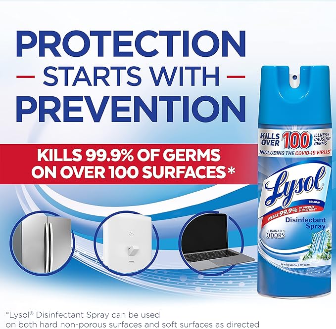Lysol Disinfectant Spray spring Waterfall Scent