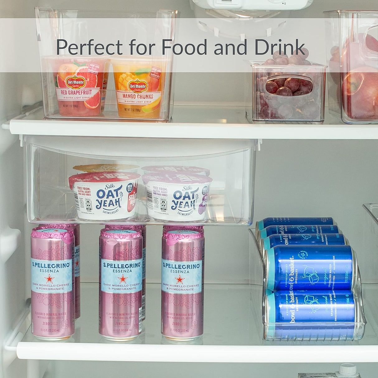 Organizer Bin Horizontal | Medium | Multi-Purpose | Clear | Simplify