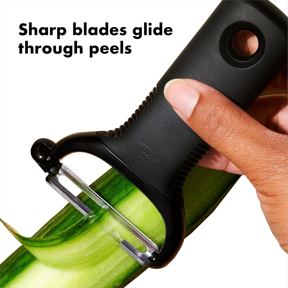 OXO Good Grips Y Peeler | Stainless Steel Blade | Black