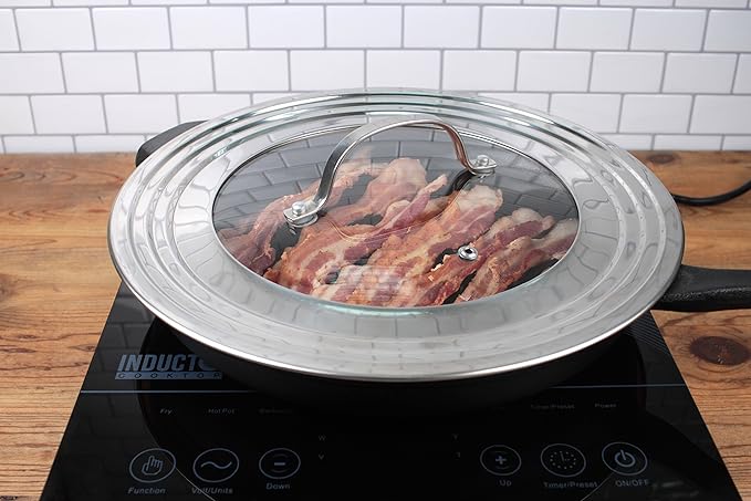 Universal Lid with Glass Insert | Fits 7"-12" Pans | Tempered Glass & Stainless Steel | RSVP
