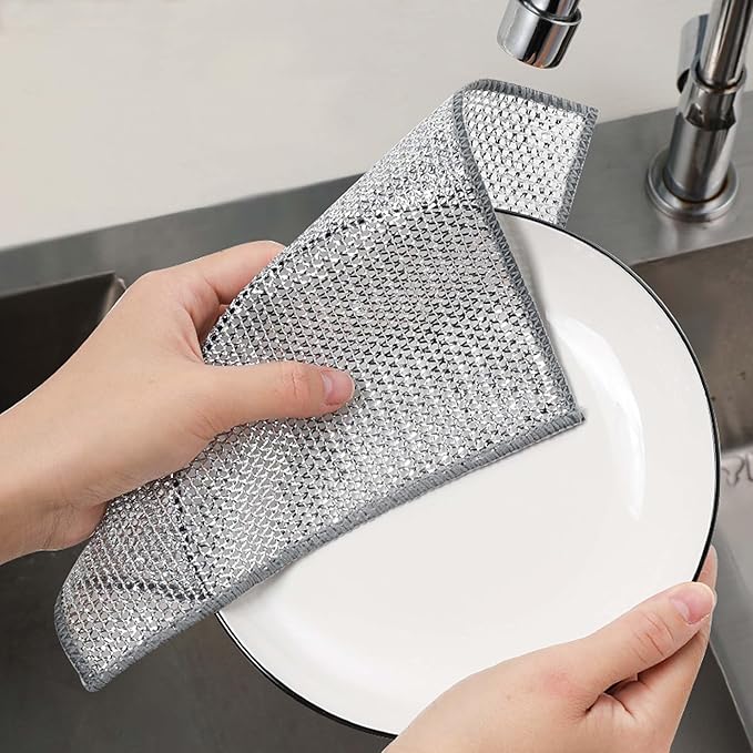 Non-Scratch Wire Cleaning Cloths 6PK