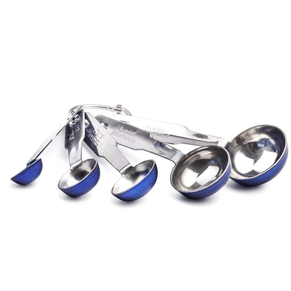 Blue Stainless Steel Measuring Spoons