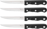Steak Knife Set 4pc | Stainless Steel | Black | New England Cutlery