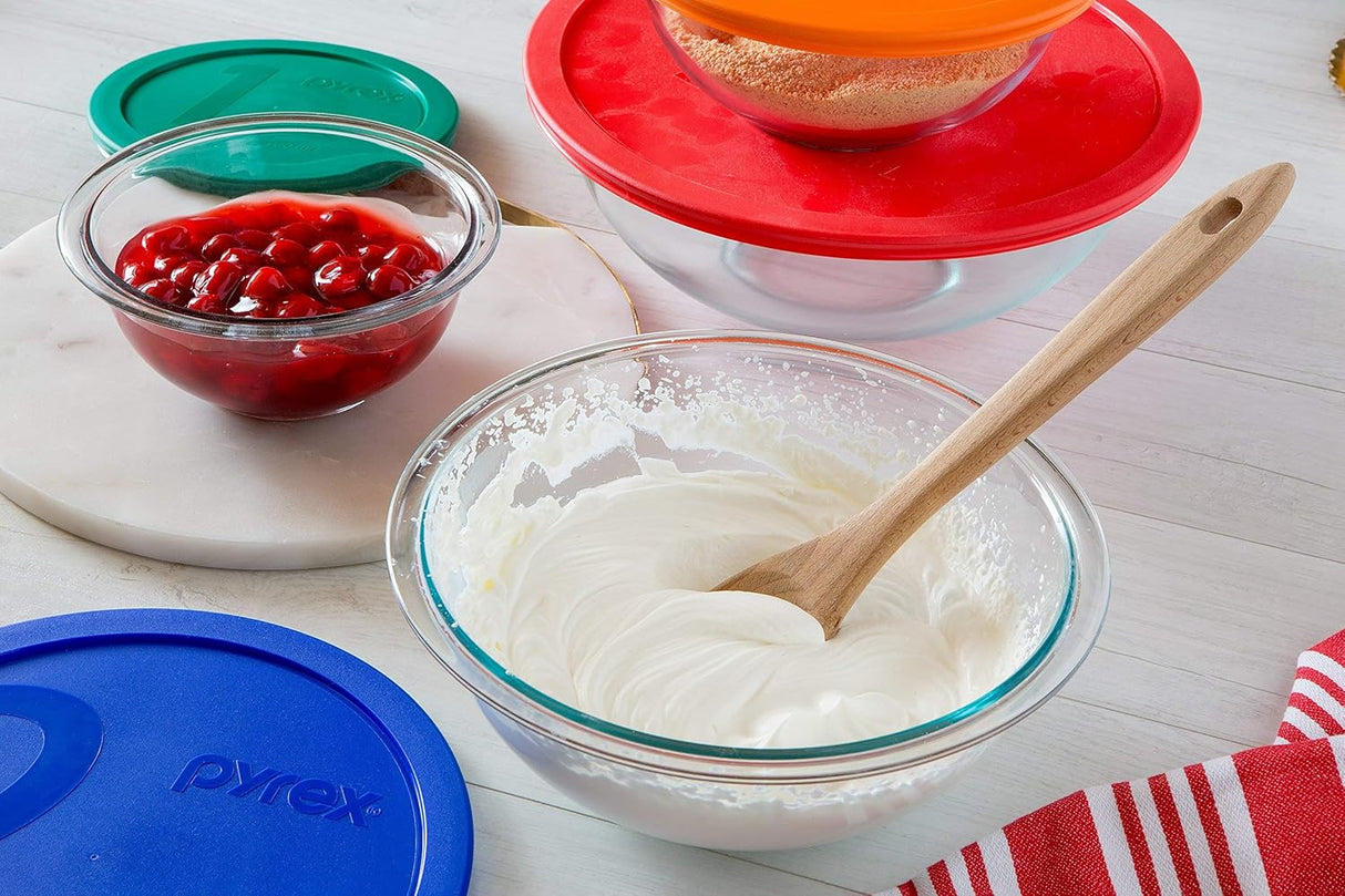 Pyrex Glass Mixing Bowl | 2.5-Quart | Round‎ | Transparent