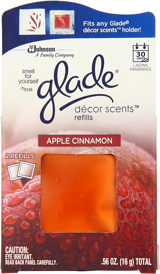 Decor Scented Refills Apple Cinnamon Glade