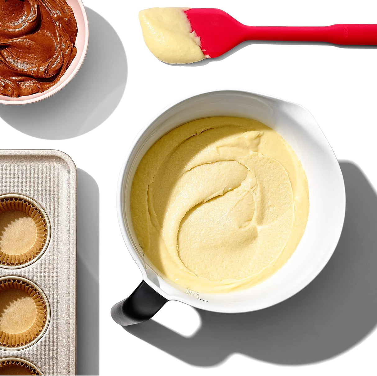 Batter Bowl With Lid | 2 Quart | White | OXO Good Grips