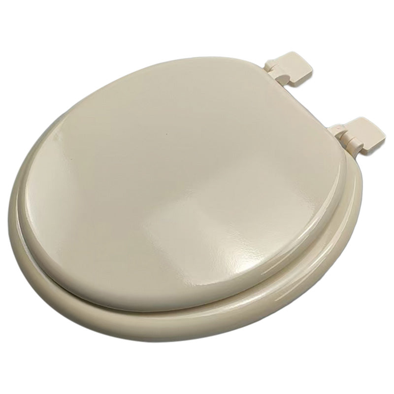 Bath To The Basics Toilet Seat | Wooden 17" Round | Beige Finish | Easy Install | Classic Bathroom Upgrade