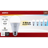 A19 LED Bulb 4PK 100W Color Selectable
