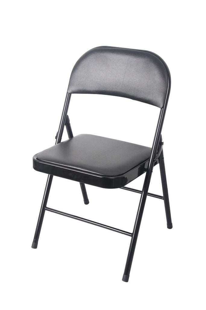 Black Folding Chair w/Powder Coated Legs Uniware