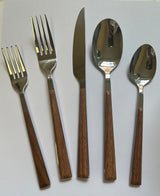 20 pc Flatware Set Beechwood | Hollister Sequoia | Prestige