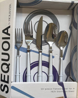 White Cutlery Set 20PC Sequoia