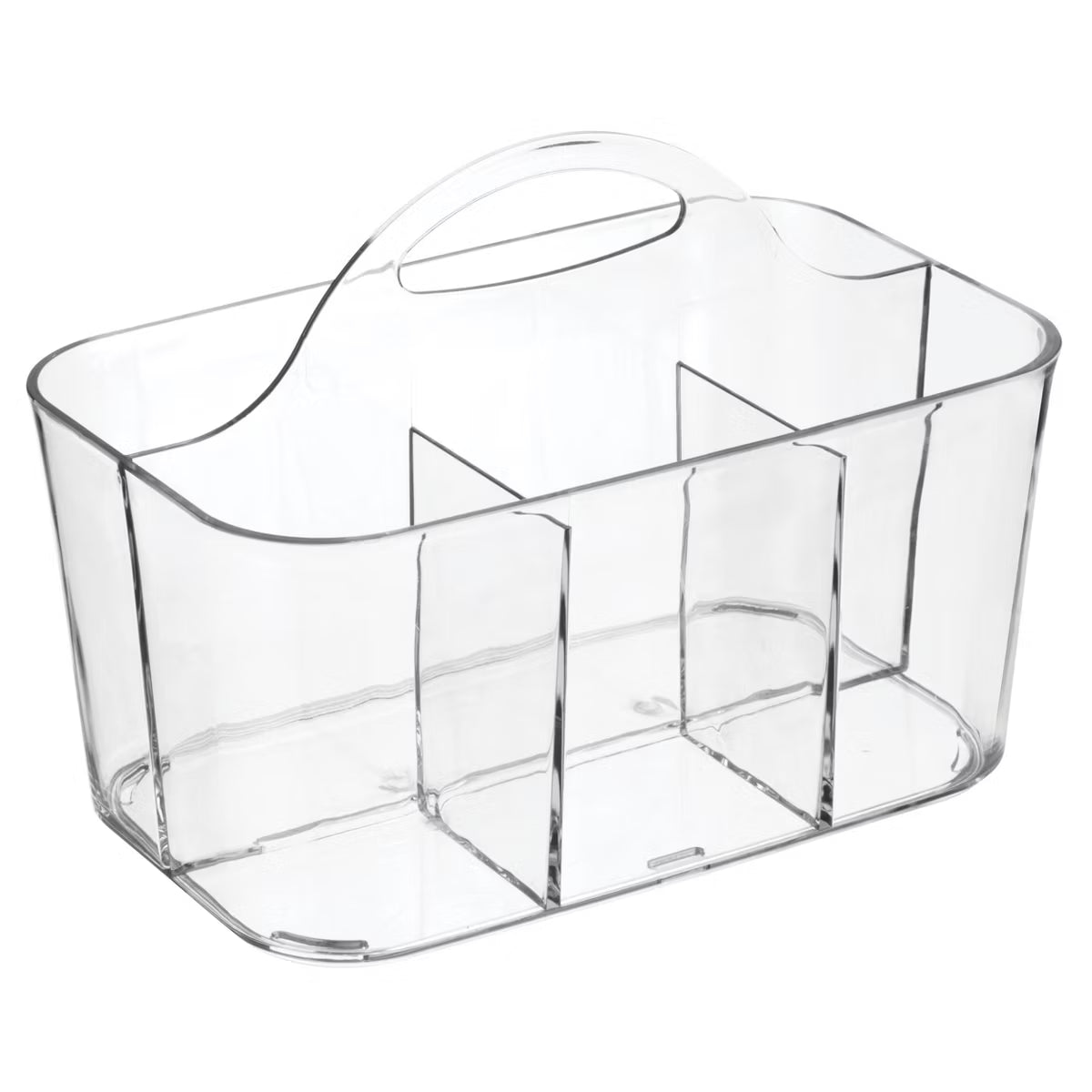 4 Section Clear Storage Caddy Organizer