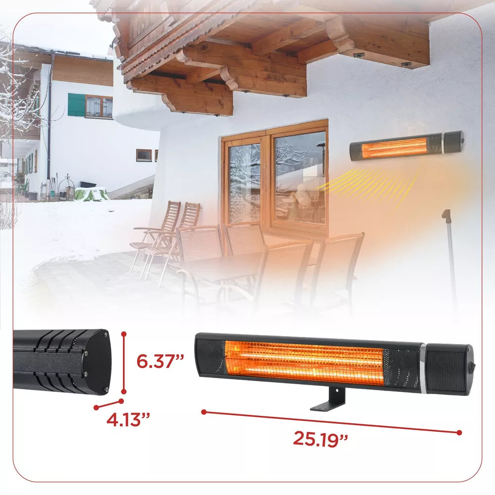 Black+Decker Patio Electric Heater | Wall Mountable
