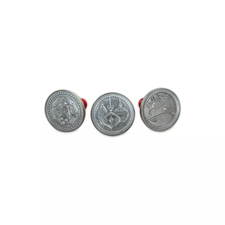 Silver Cast Cookie Stamps, 3" rounds