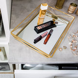 Gold Large Mirrored Vanity Tray
