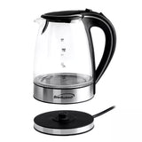 Tempered Glass Kettle Black 1.7LT Brentwood